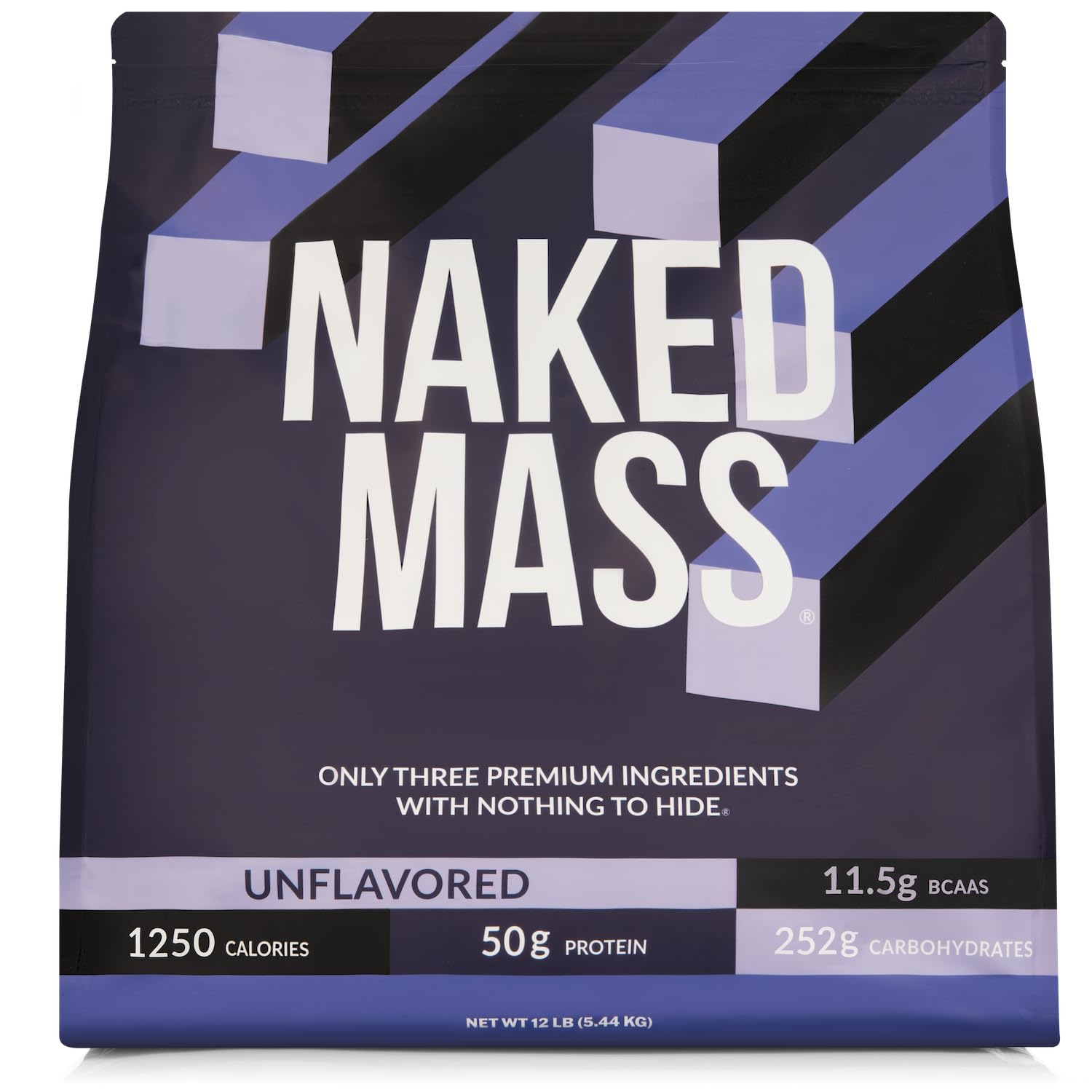 NAKED Mass Natural Weight Gainer Protein Powder, 192 Servings
