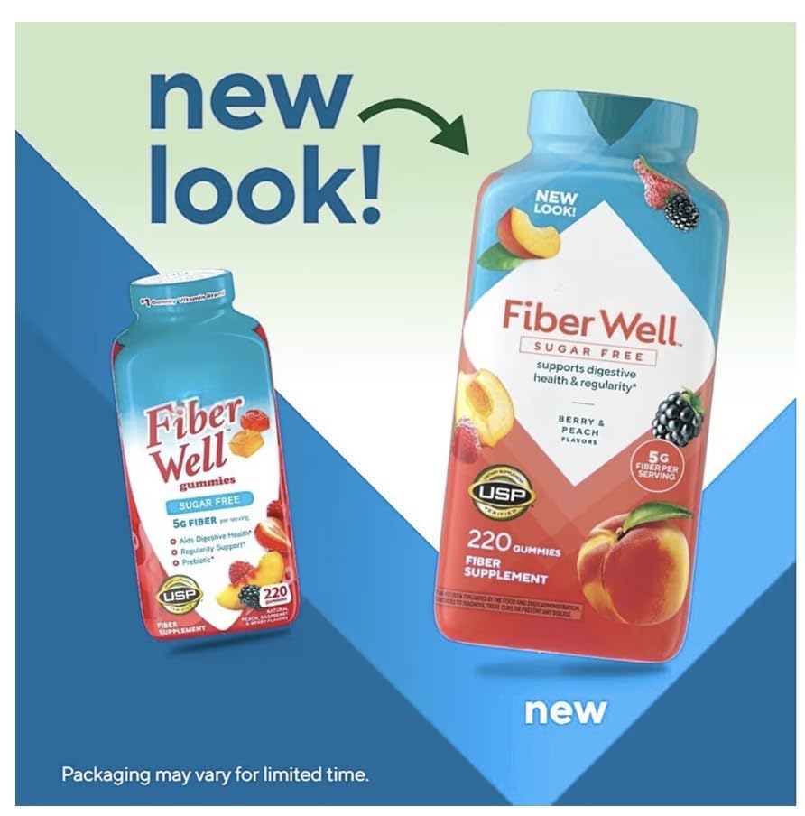 Generic Vita Fiber Well Sugar Free Gummies 220 Count