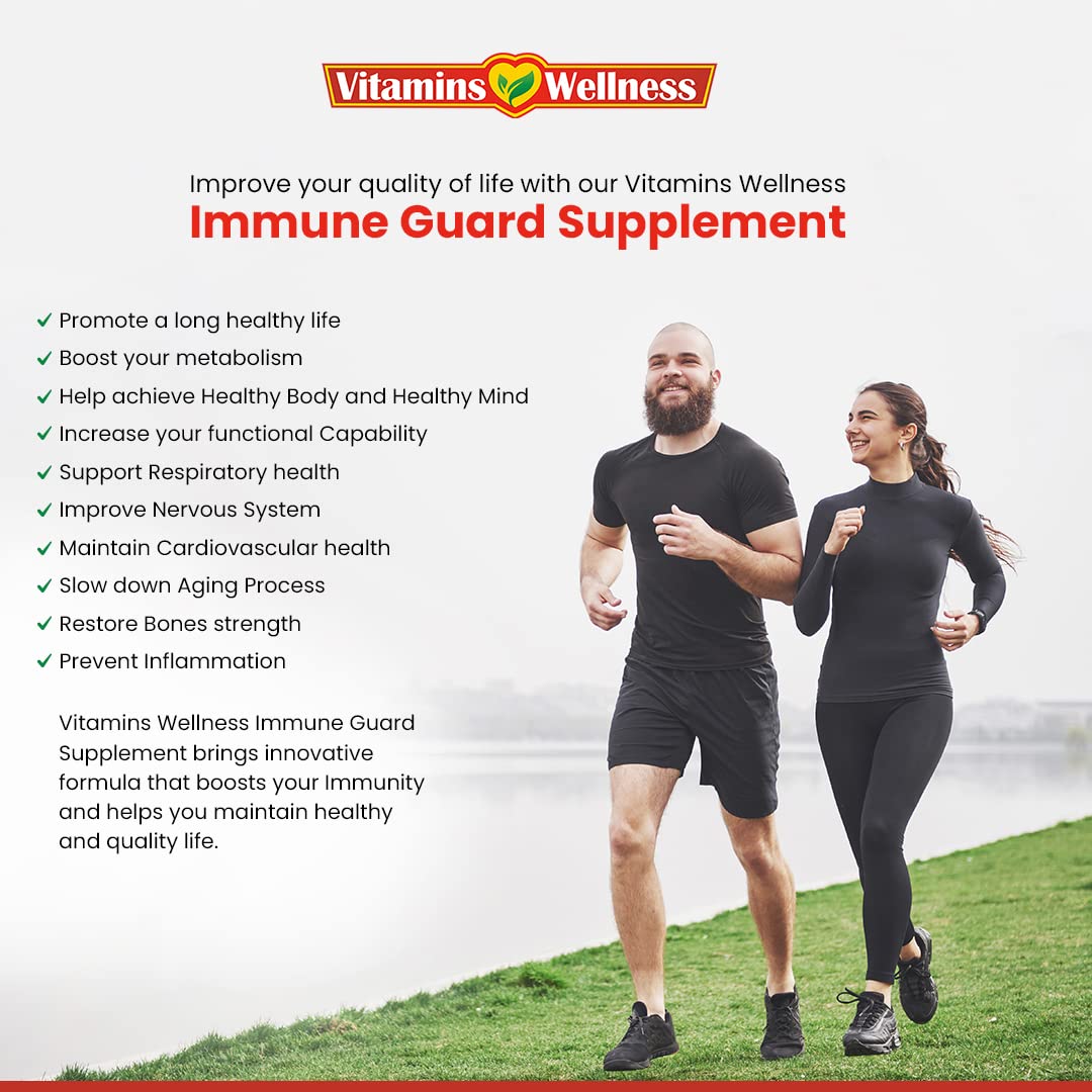 Vitamins Wellness 10-in-1 Immune Support Capsule, 60 Count