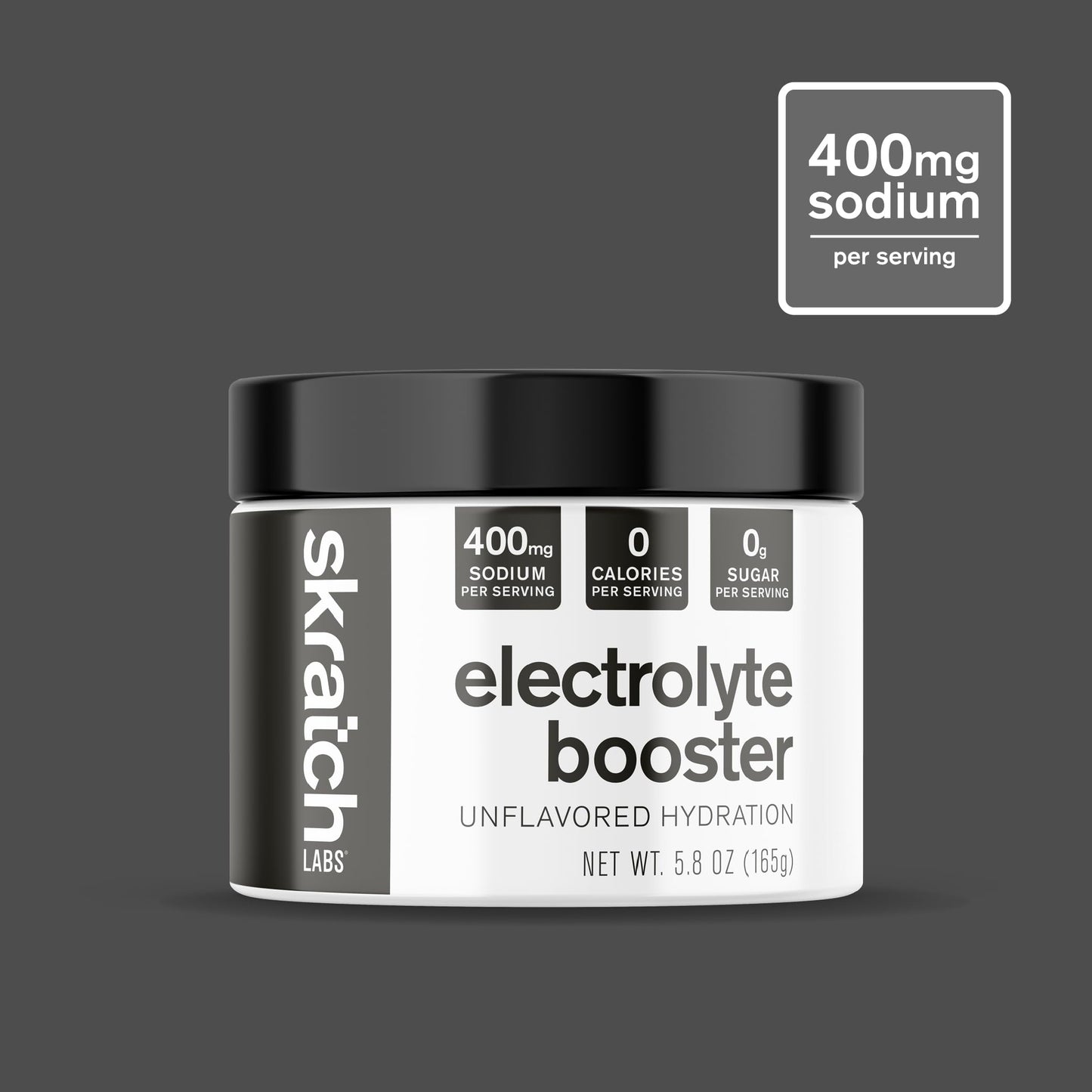 Skratch Labs Unsweetened Unflavored Electrolyte Booster Powder 5.8 Ounce