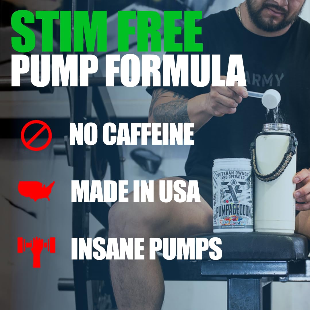FRONTLINE FORMULATIONS Stim Free Pre Workout Powder, 14.38 Ounces