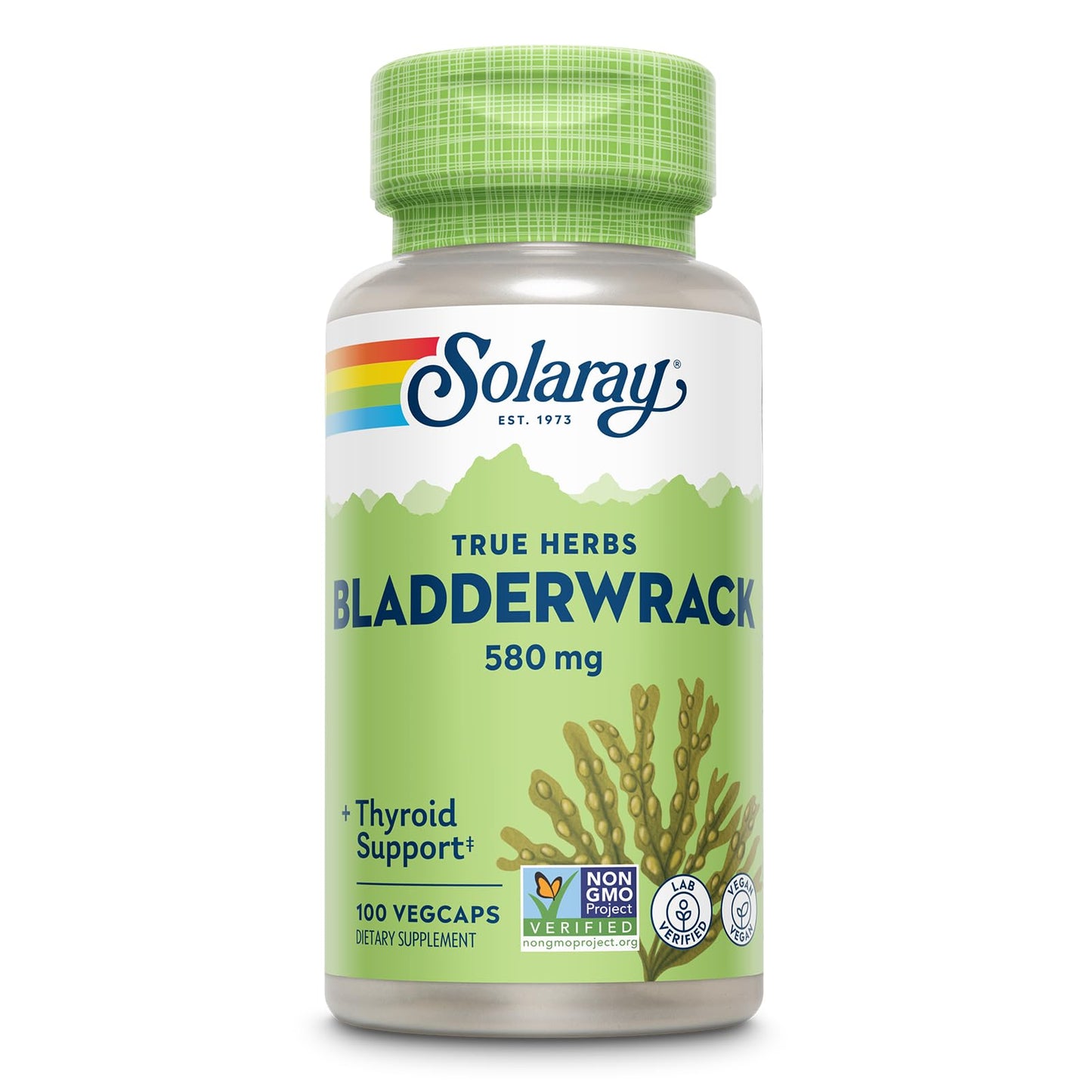 Solaray Bladderwrack 580 mg Capsules, 100 Count