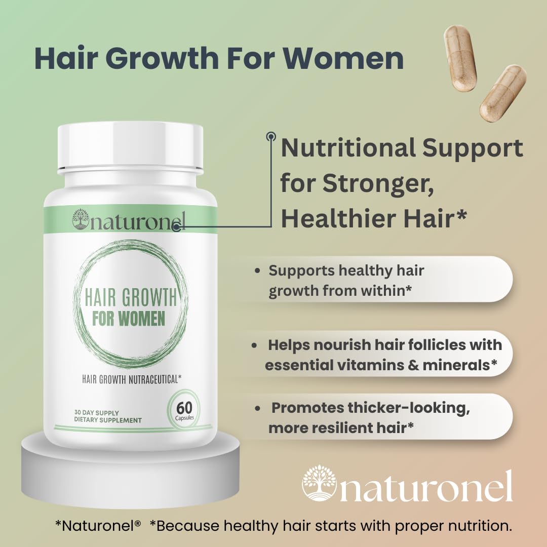 Naturonel Women's Balance Hair Growth Supplements Capsule, 60 Capsules