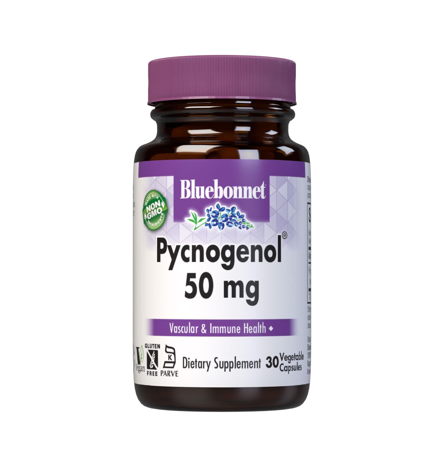 BlueBonnet Pycnogenol 50 mg Capsule, 30 Count