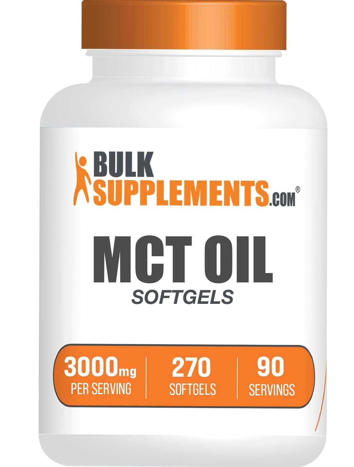 BulkSupplements MCT Oil Softgels 270 Count