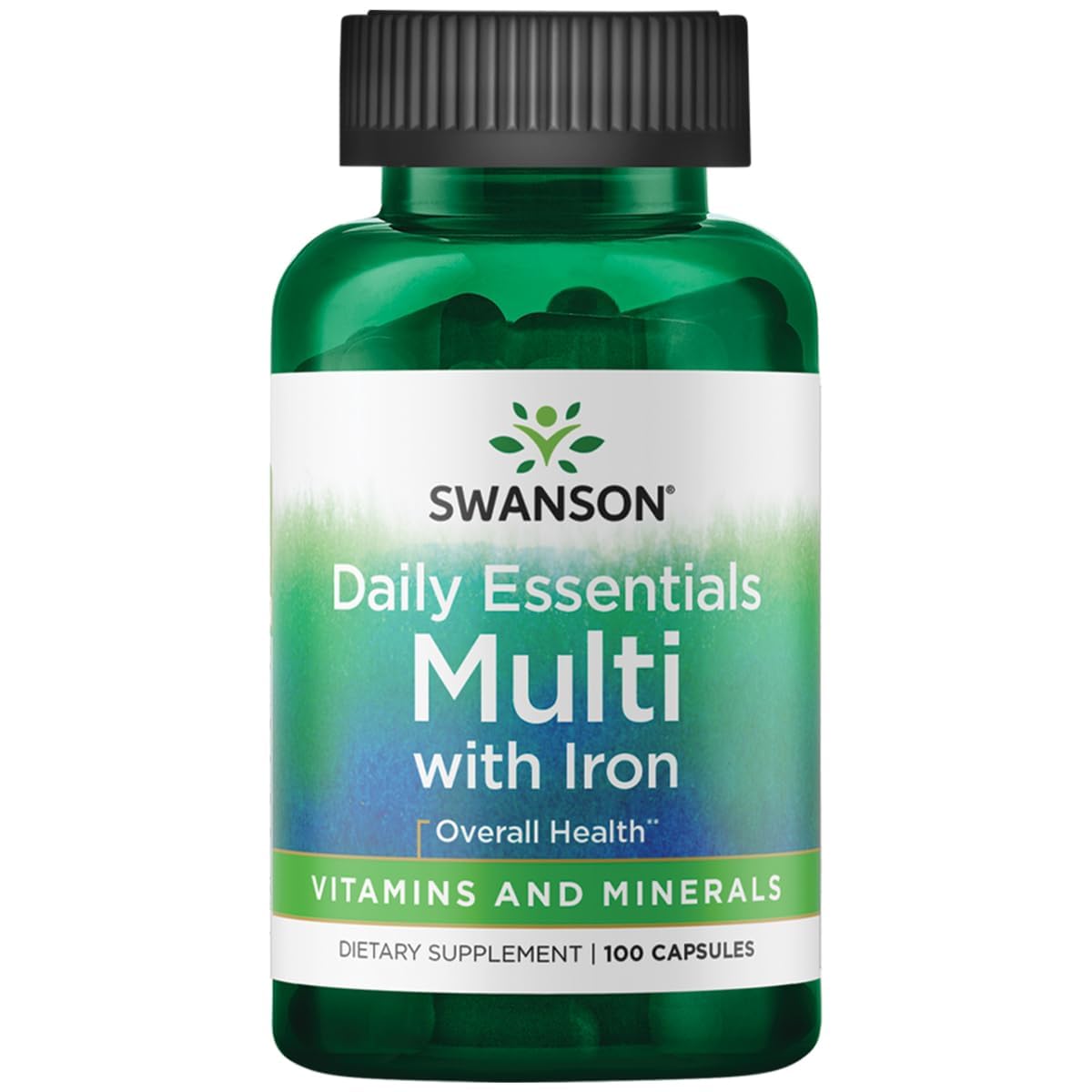 Swanson Multi and Mineral Daily Men's Women's Multivitamin Multimineral Capsules 60 Count