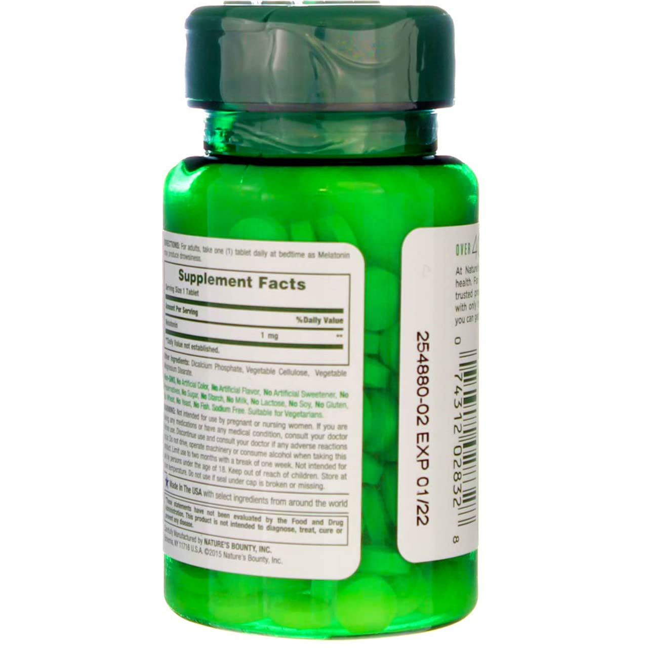 Nature's Bounty Melatonin 1 mg Tablets, 360 Tablets