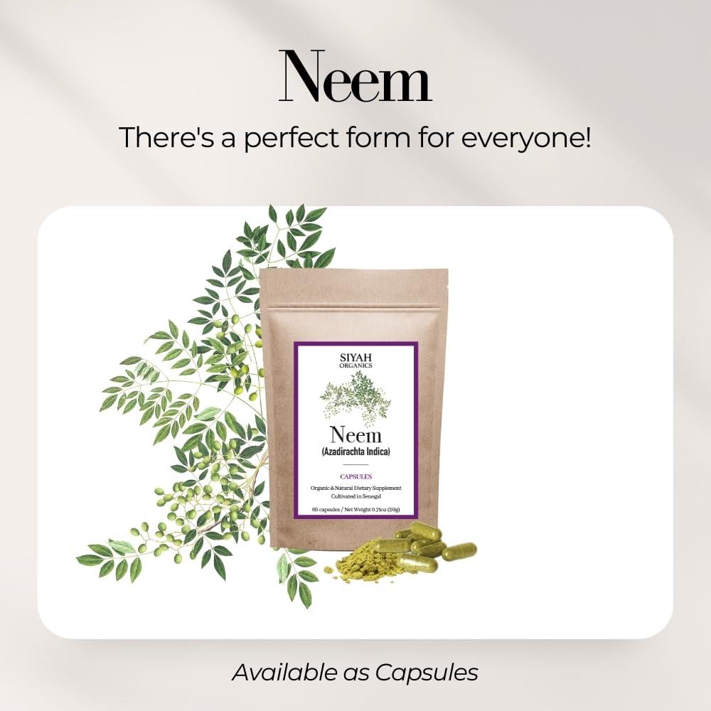 Siyah Neem Capsules, 60 Count