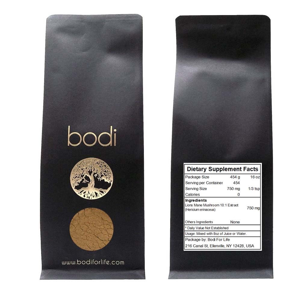 bodi Lions Mane Mushroom 10:1 Extract Powder, 80 oz