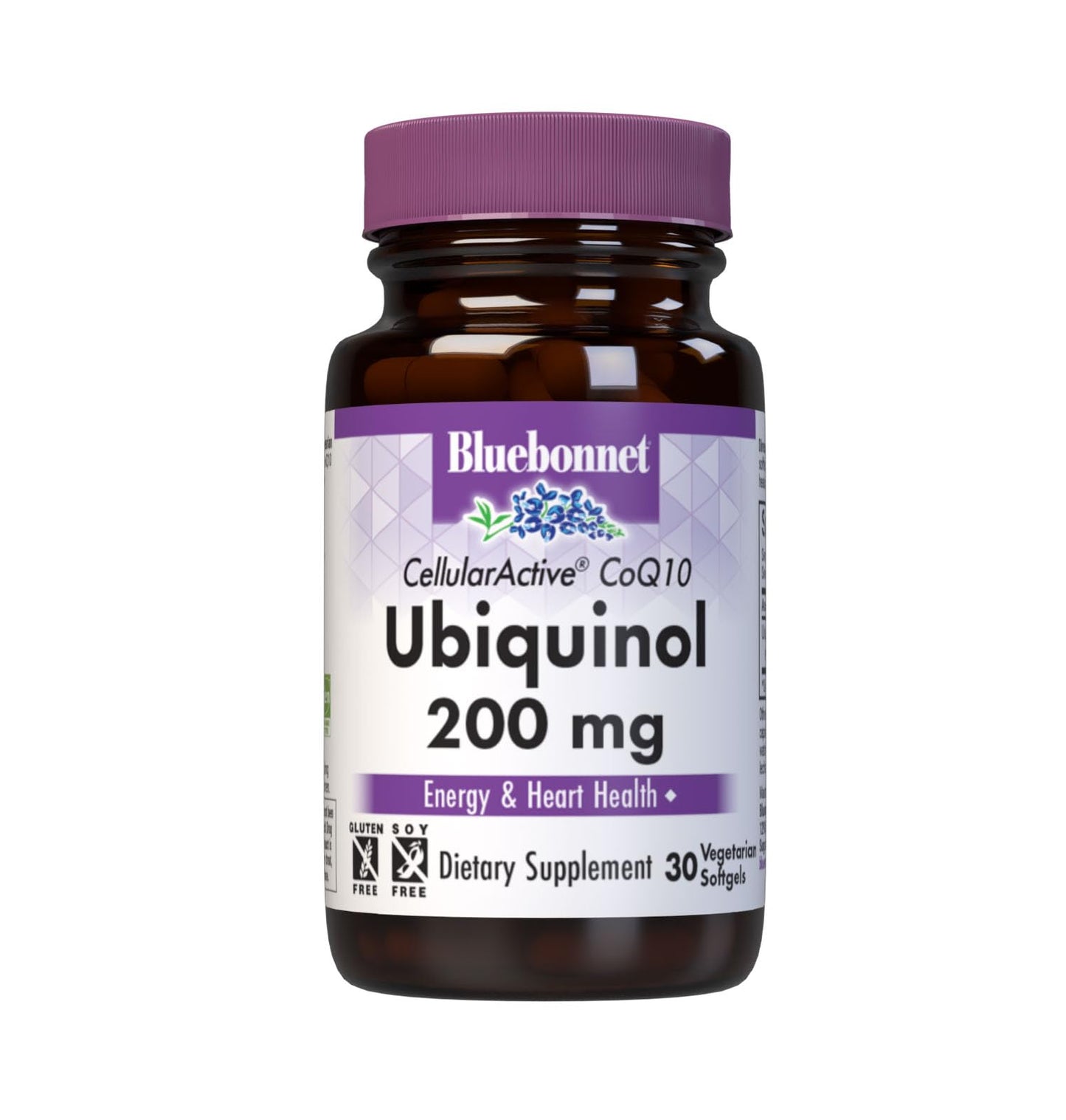 BlueBonnet CoQ10 Ubiquinol 200mg Capsules, 30 Count