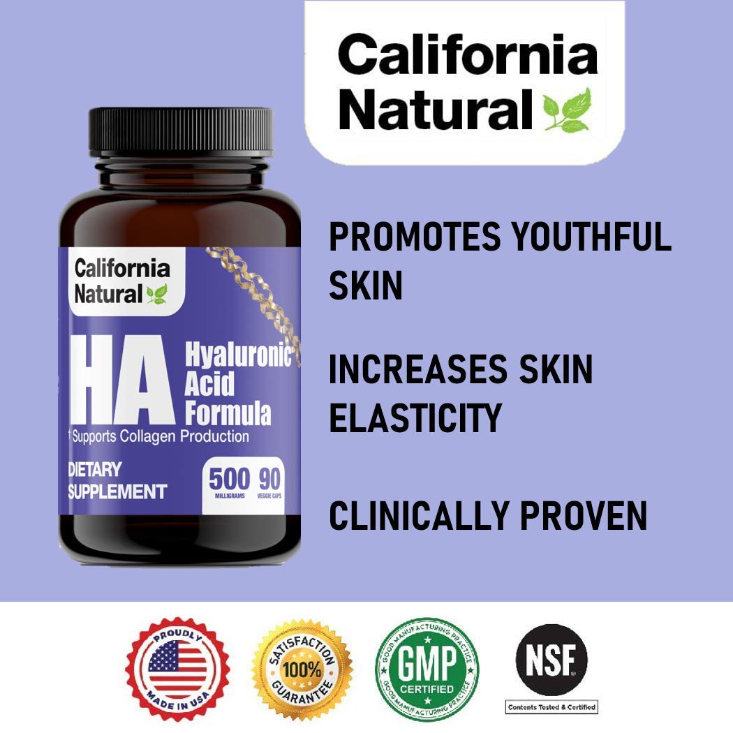 California Natural Hyaluronic Acid Formula Capsules, 90 Capsules