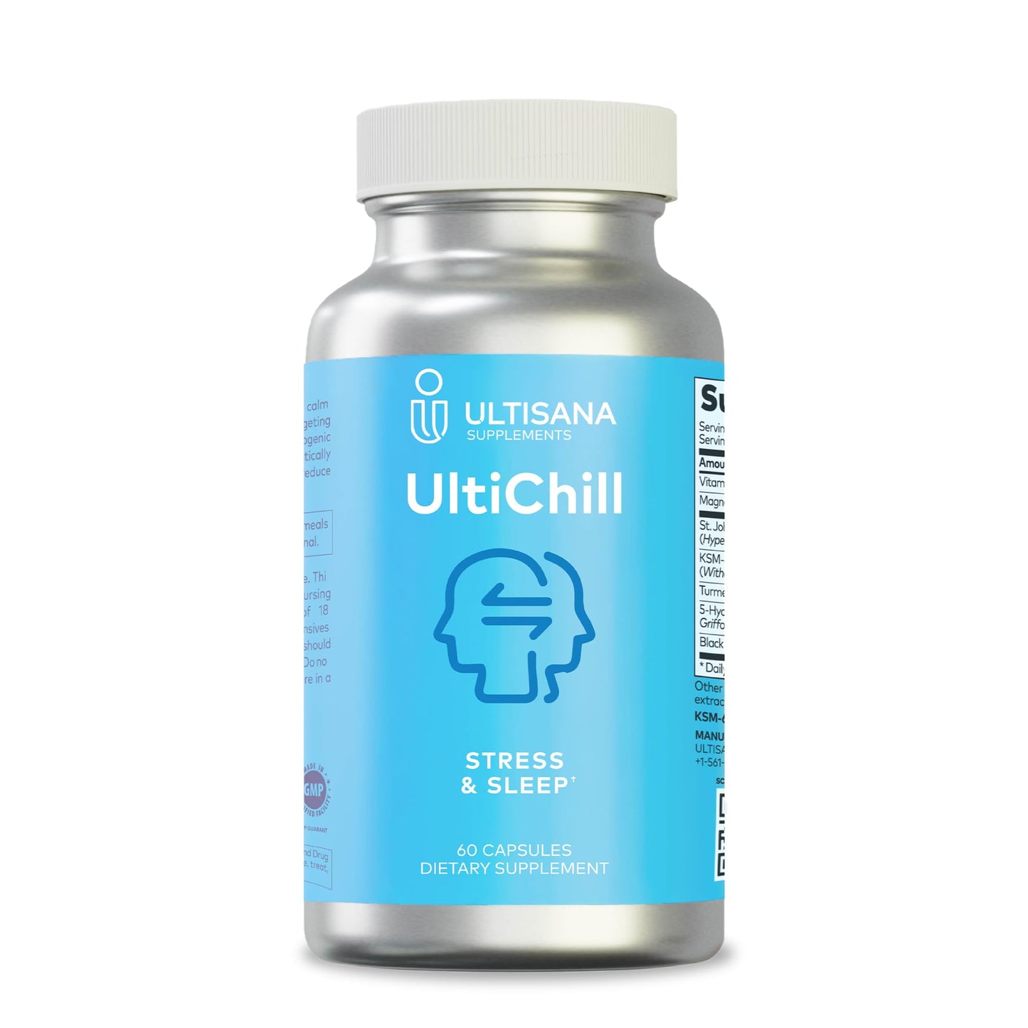 Ultisana UltiChill Stress Relief Supplement Capsules, 60 Capsules