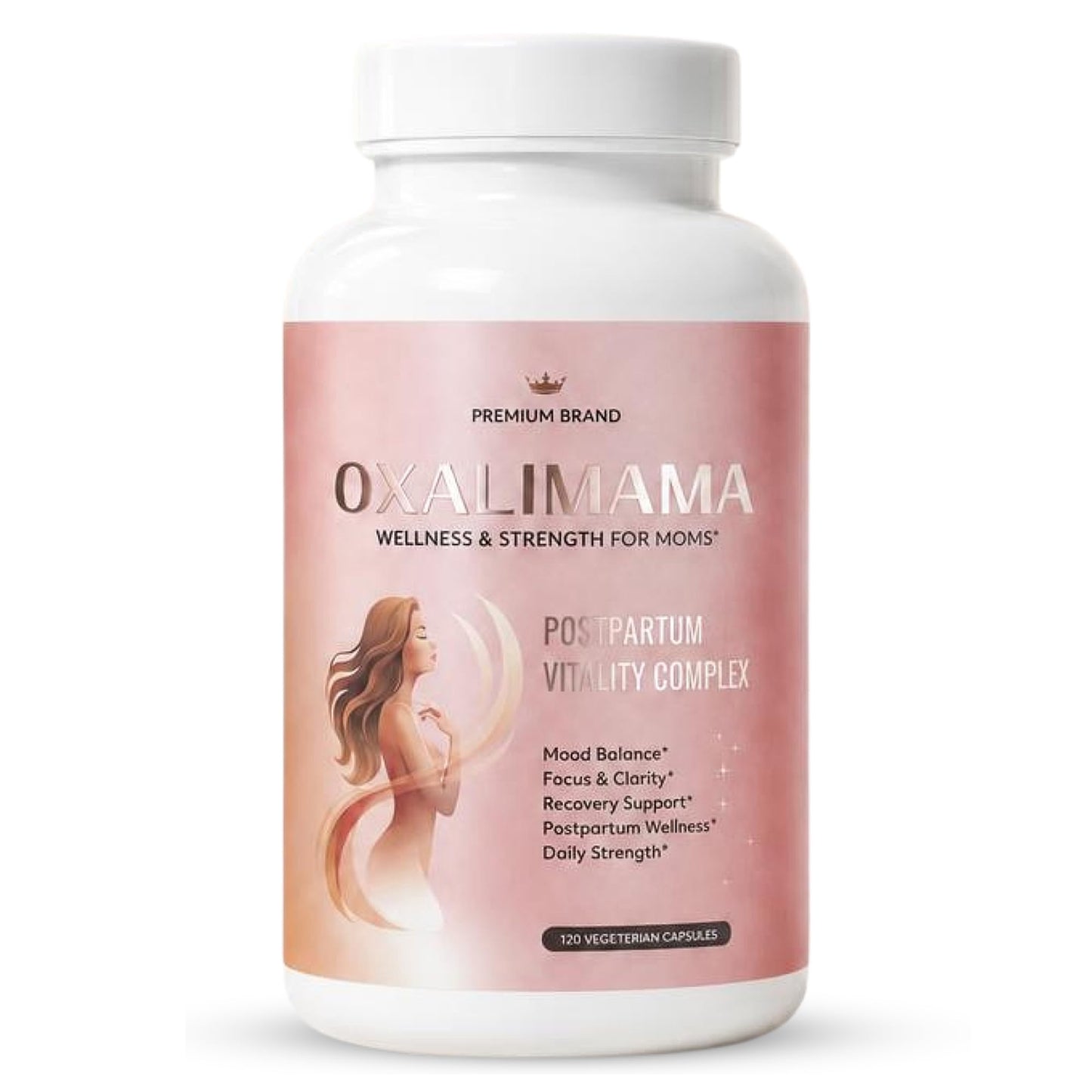 Oxalimama Postpartum Recovery Support Energy, Metabolism & Hormone Balance Capsules, 120 Count