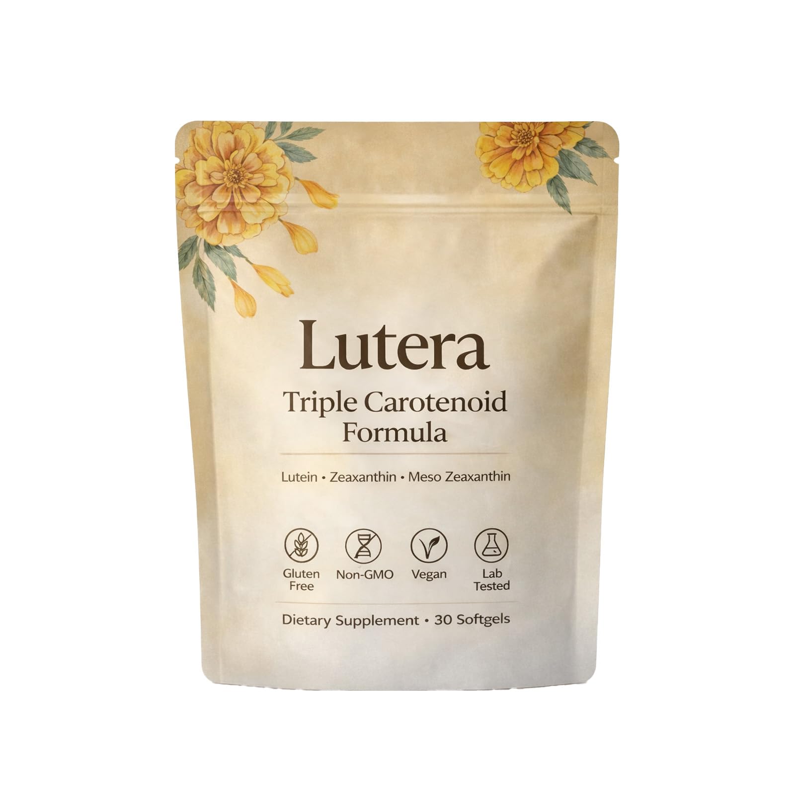 GL PRO Lutera 2-in-1 Premium Eye Formula Capsules, 30 Count