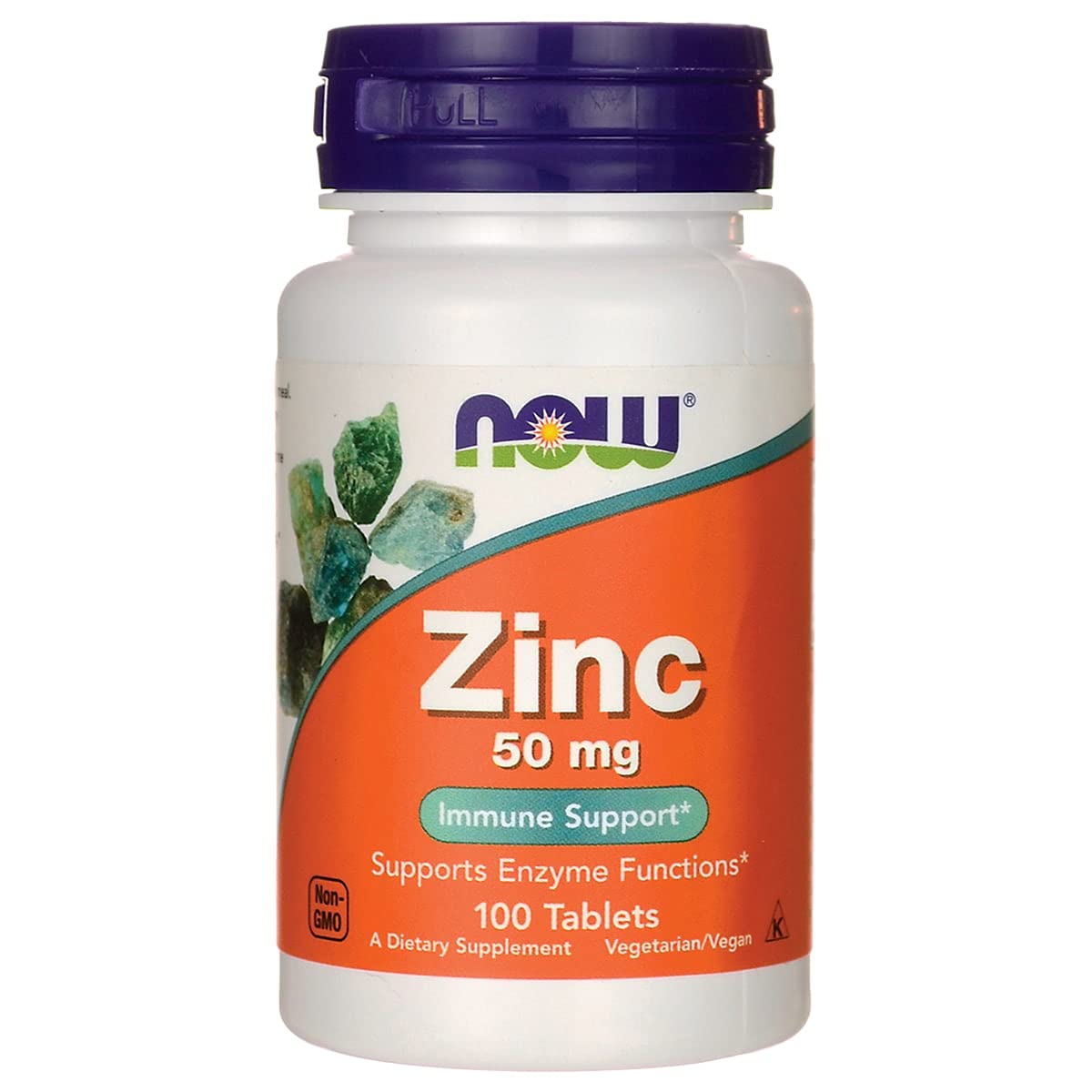 NOW Foods Zinc Gluconate 50 mg Tablets, 100 Count
