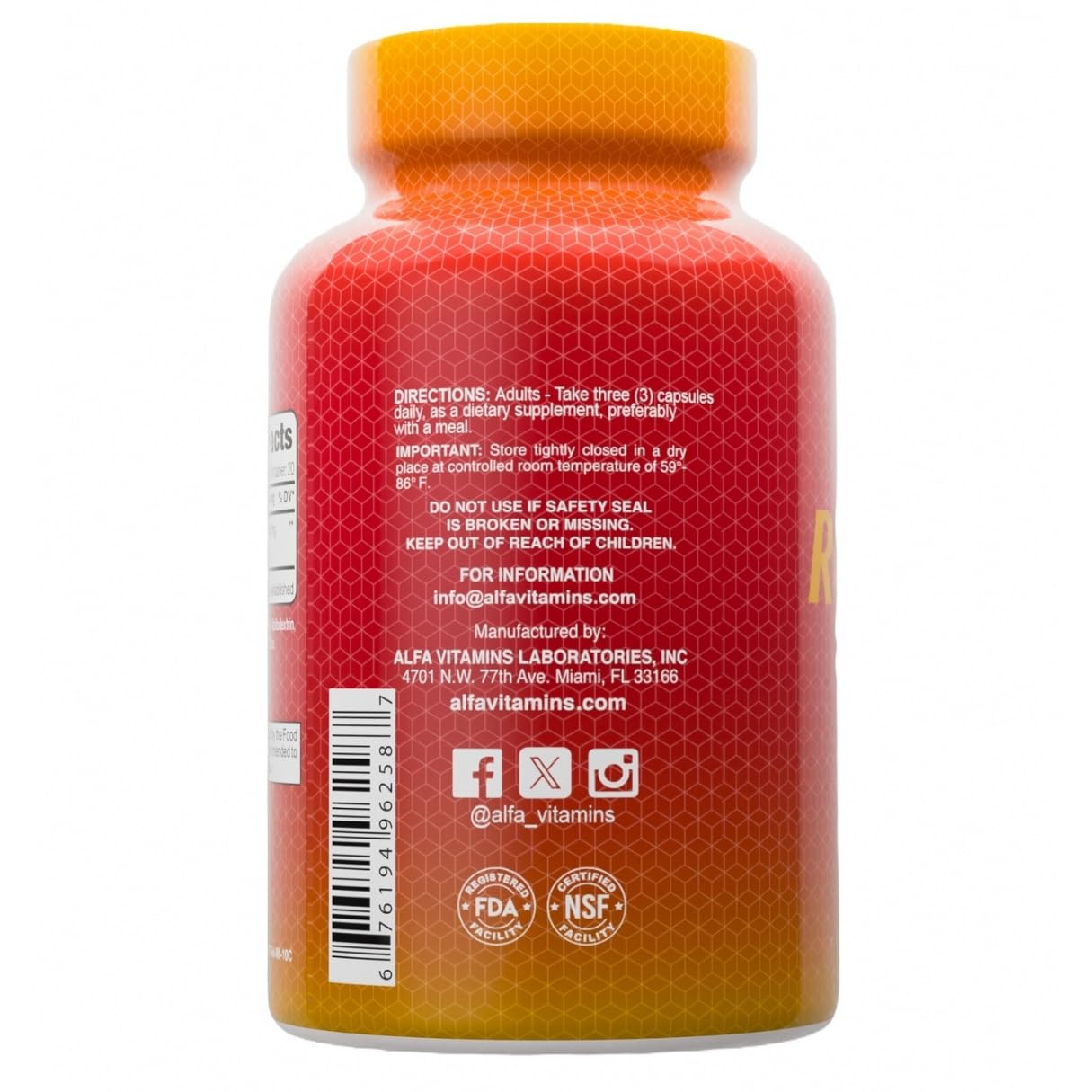 ALFA VITAMINS Curcumin Turmeric with Black Pepper, 90 Capsules