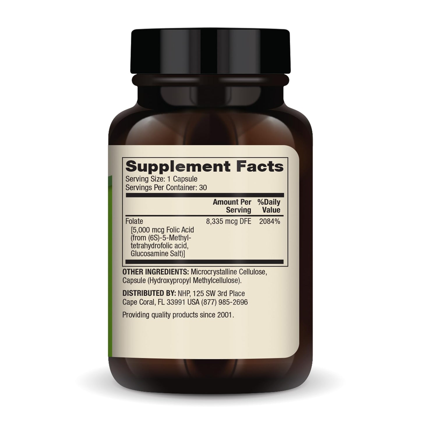 Dr. Mercola Methyl Folate 5-MTHF Folate 5 mg, Capsule, 30 Capsules