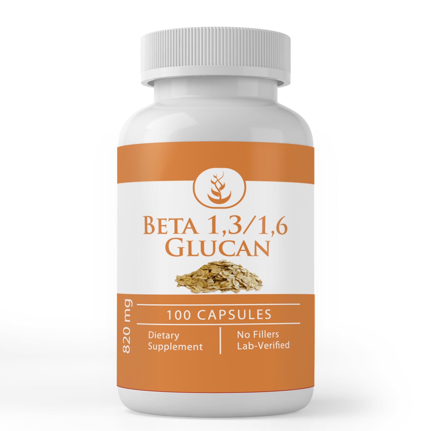 PURE ORIGINAL INGREDIENTS Beta Glucan 1,3/1,6 Capsules, 100 Capsules