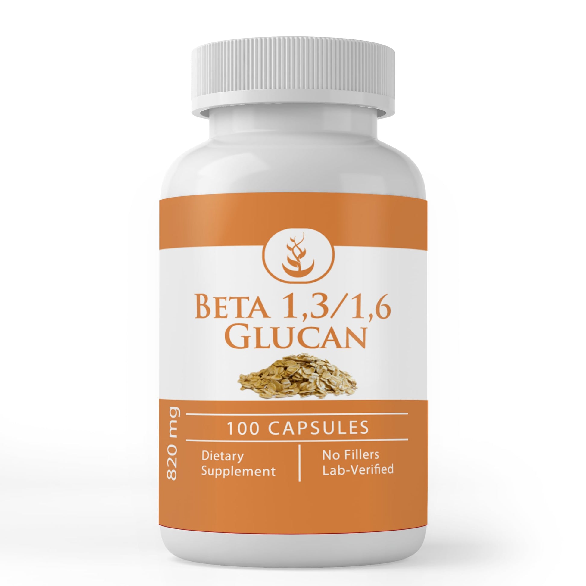 PURE ORIGINAL INGREDIENTS Beta Glucan 1,3/1,6 Capsules, 100 Capsules