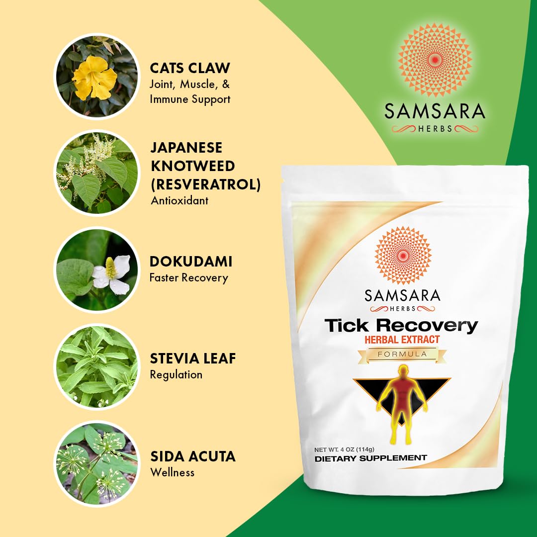 Samsara Herbs Tick Recovery Herbal Powder Formula, 4 oz