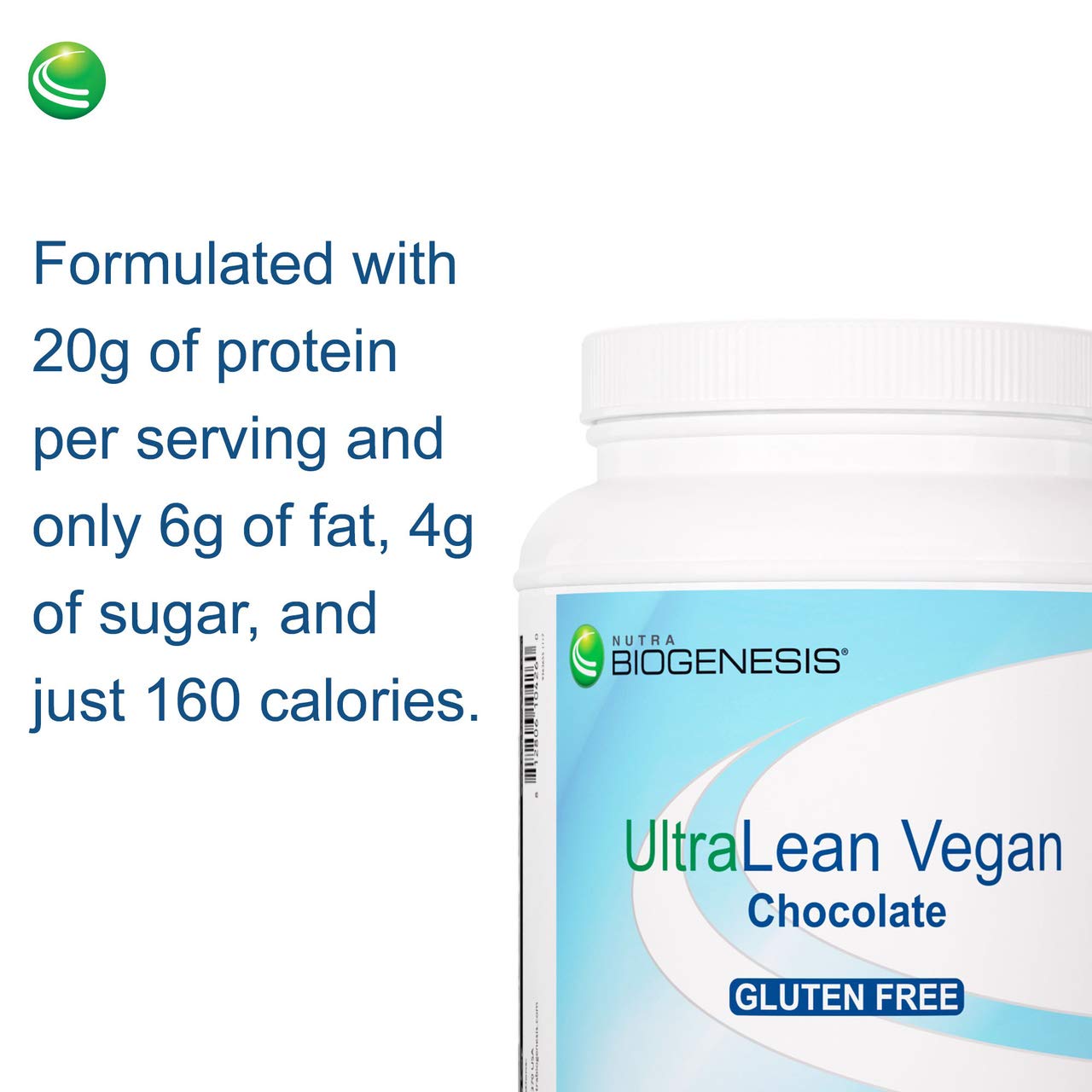 Nutra BioGenesis UltraLean Vegan Chocolate Protein Powder, 1.4 lb