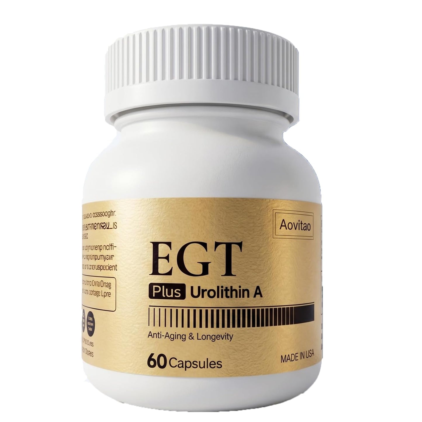 AOVITAO L-Ergothioneine Supplement 30mg per Capsule, 60 Count