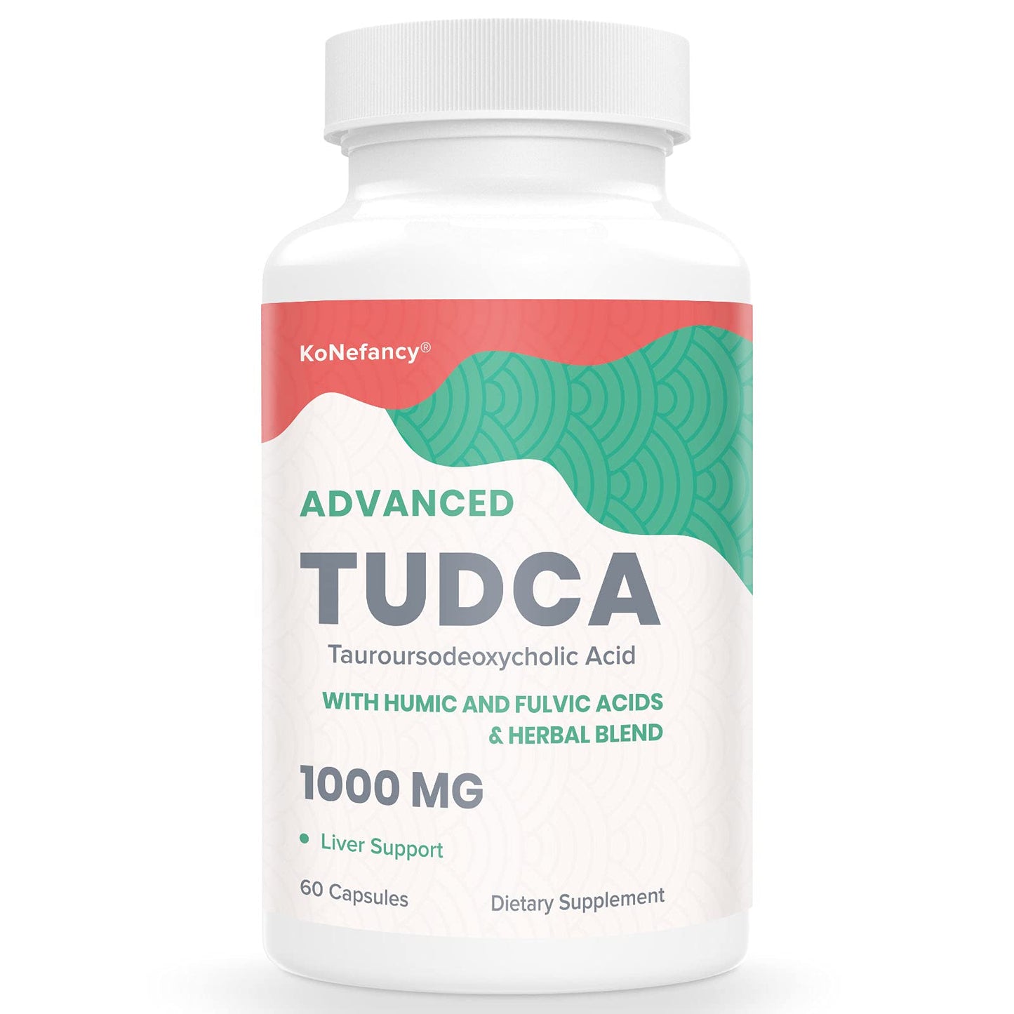 KoNefancy TUDCA Liver Supplements 1000 mg Capsule, 60 Count
