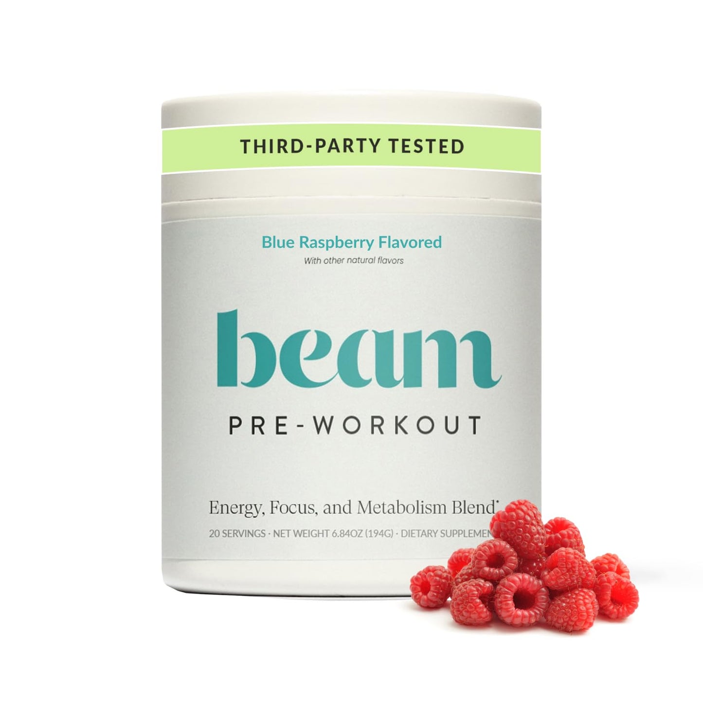 BEAM Pre Workout Powder 5.29 Ounce, 20 Servings