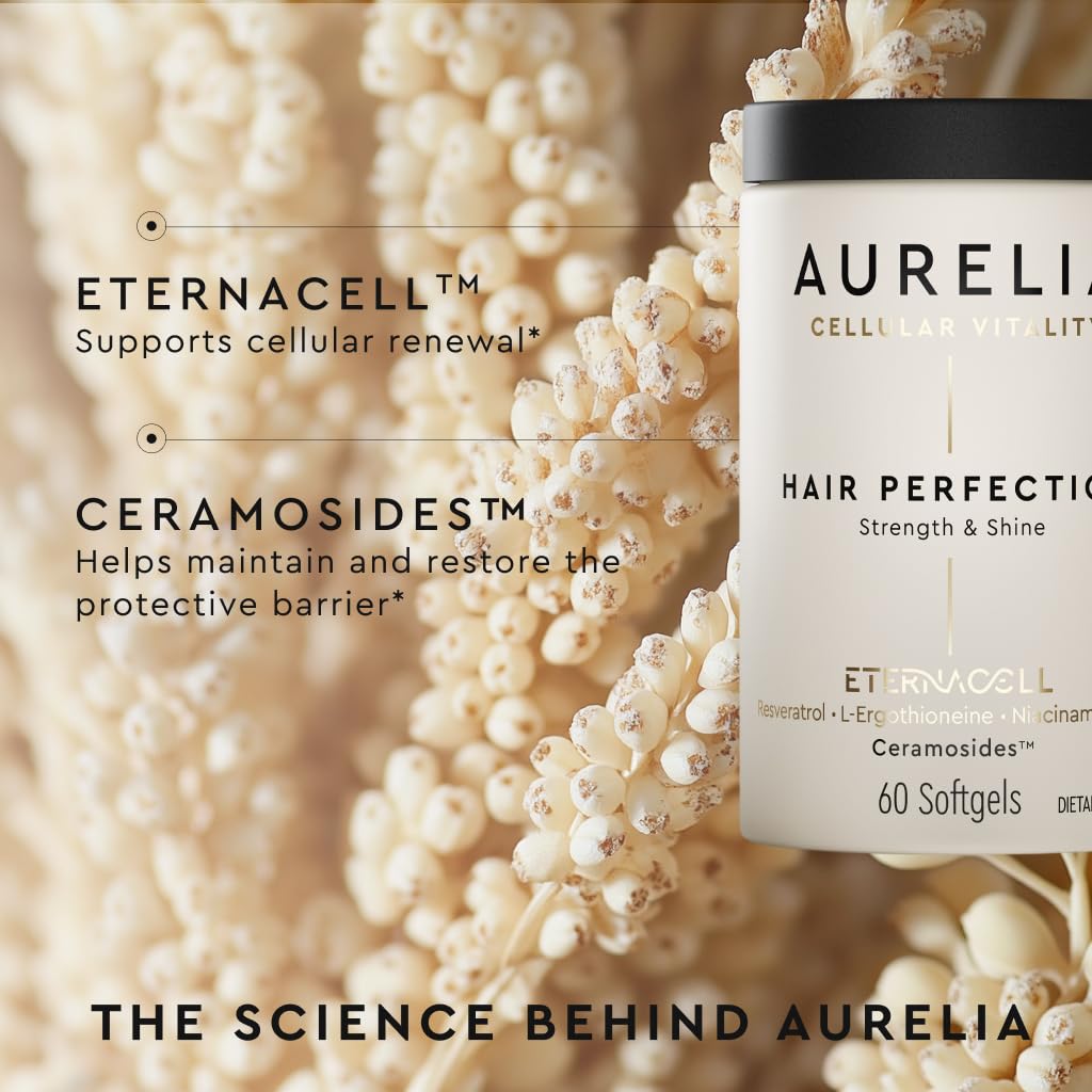 AURELIA Hair Perfection Advanced Cellular Anti-Aging Supplement Powder 2.46 Ounce