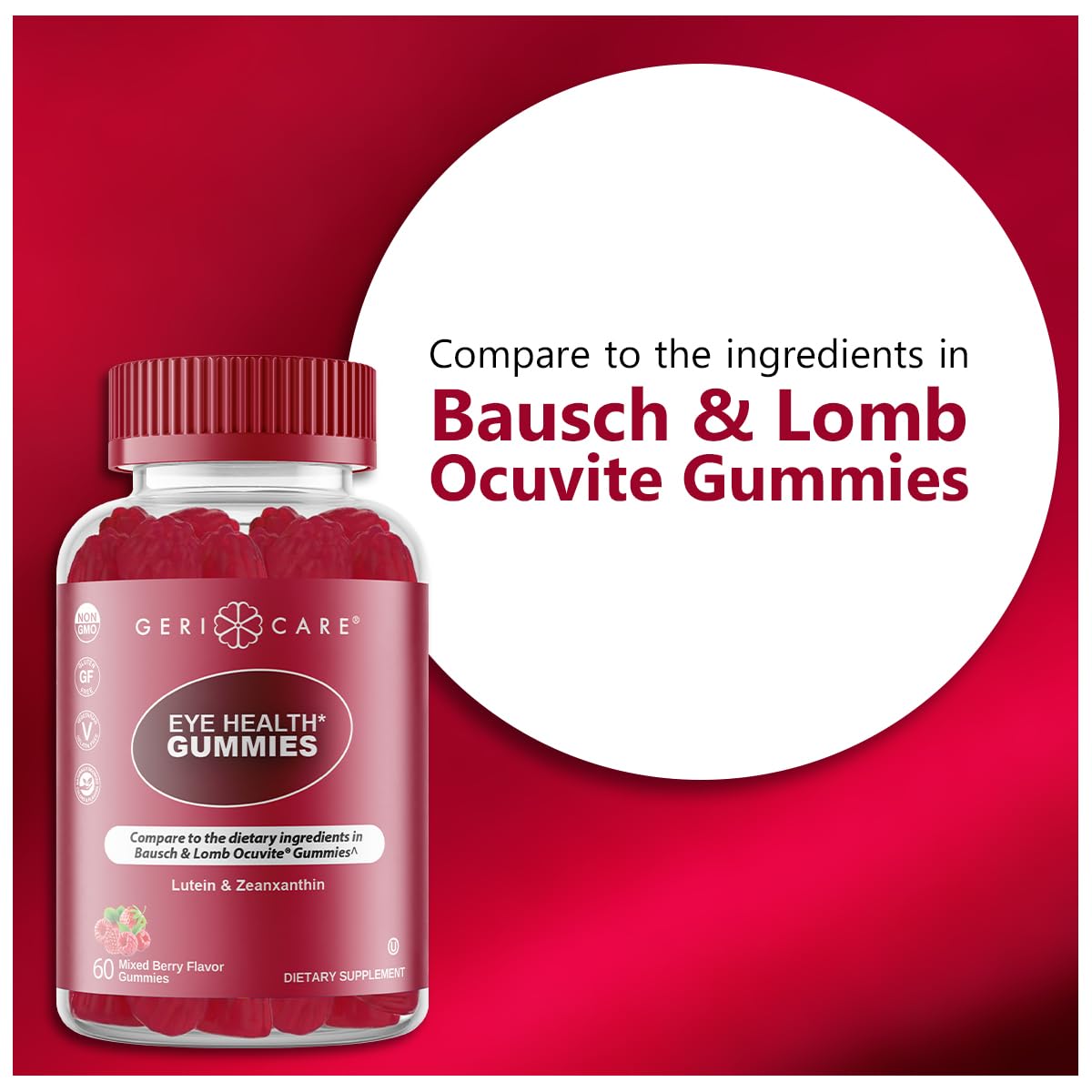 GeriCare Eye Support Gummies, 60 Gummies