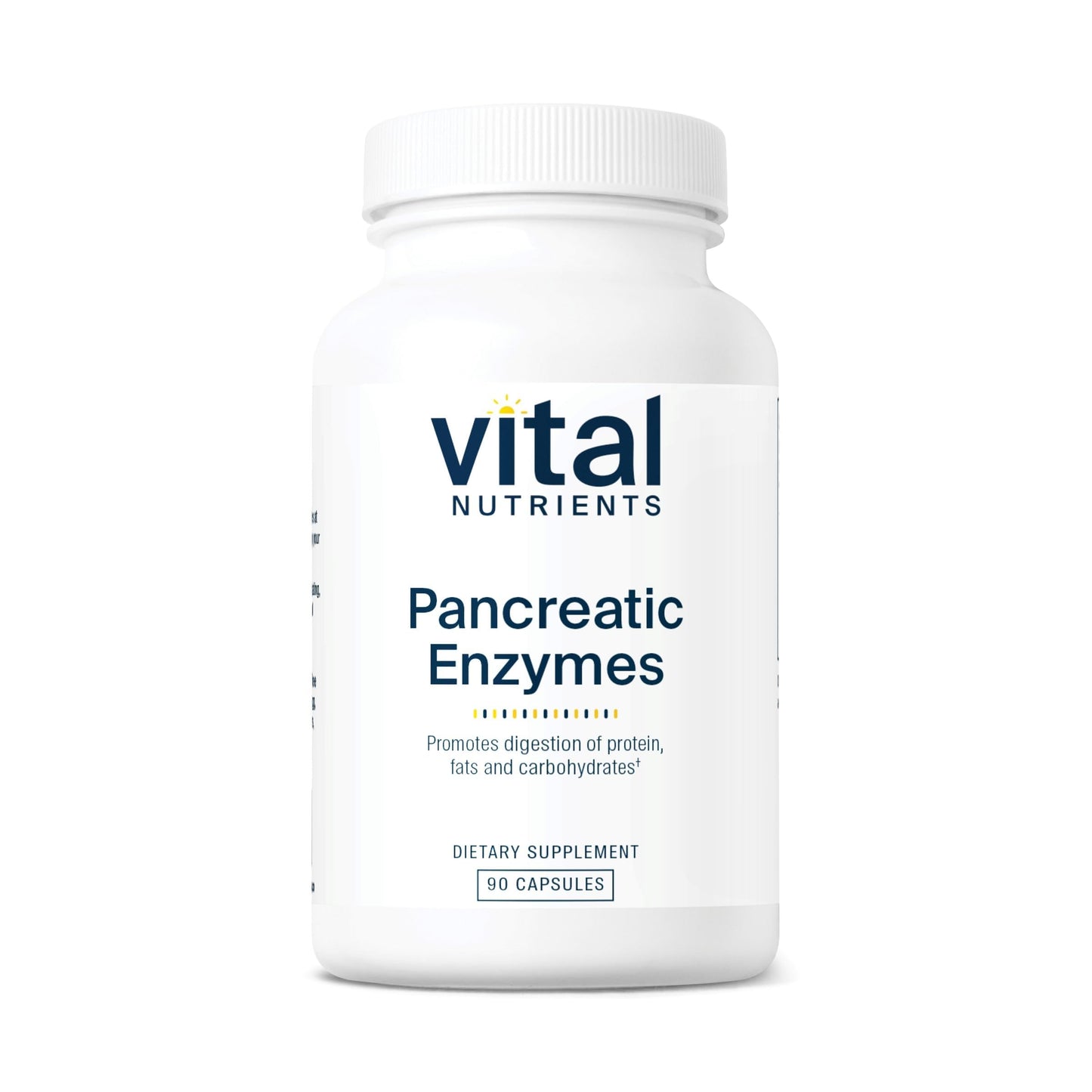 Vital Nutrients Pancreatic Enzymes 1000mg (Full Strength) Pancreatin Digestion Supplement with Protease, Amylase & Lipase Capsules, 90 Count