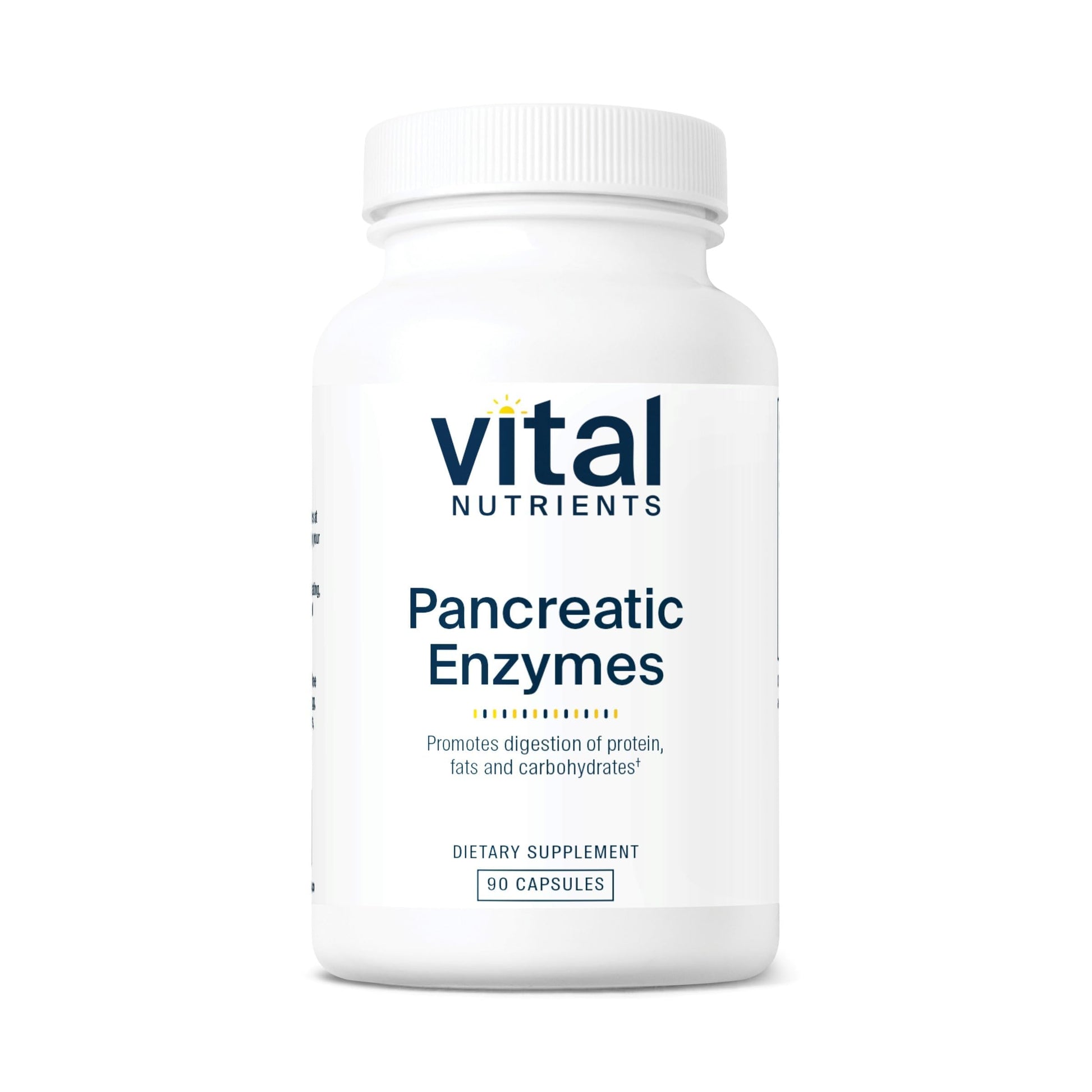 Vital Nutrients Pancreatic Enzymes 1000mg (Full Strength) Pancreatin Digestion Supplement with Protease, Amylase & Lipase Capsules, 90 Count