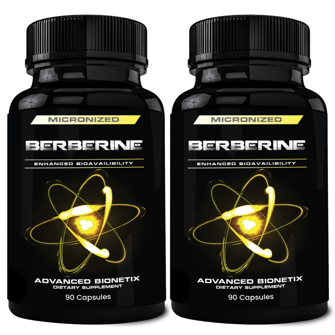 Advanced Bionetix Advanced Bioavailability Micronized Berberine Supplement Capsules, 180 Capsules