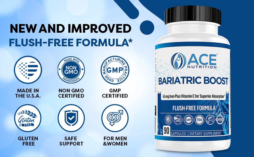 ACE NUTRITION Bariatric Boost One-A-Day Multivitamin Capsule, 90 Count