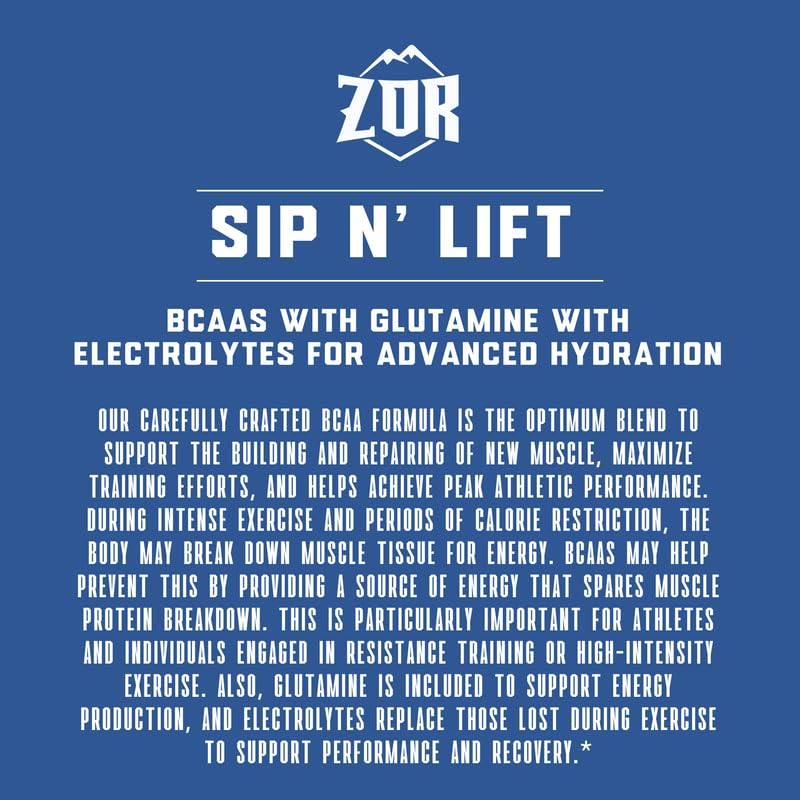 ZOR Labs SIP 'N Lift BCAA Powder 11.2 oz