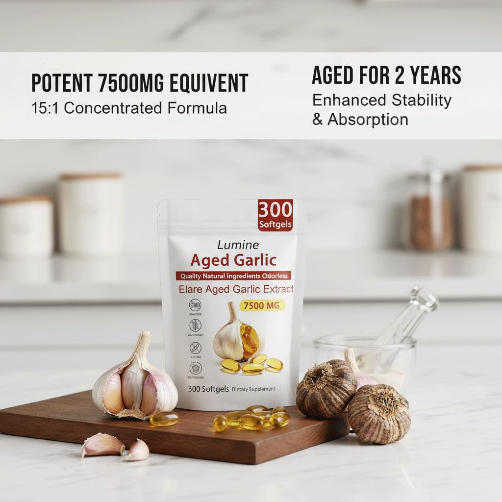 LUMINE Aged Garlic Extract Softgels 300 Count