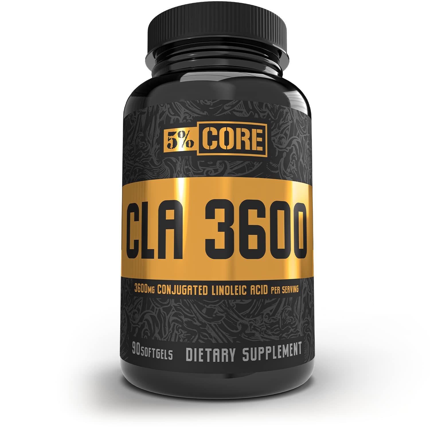 5% Nutrition Core CLA Supplement for Weight Loss, Metabolism Support & Muscle Preservation Softgels, 90 Count