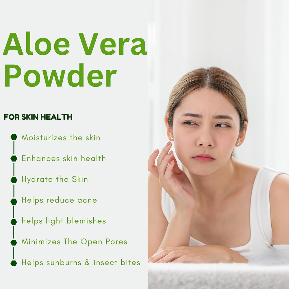 Hebhac Herbs Aloe Vera Powder Organic, 7.95 oz