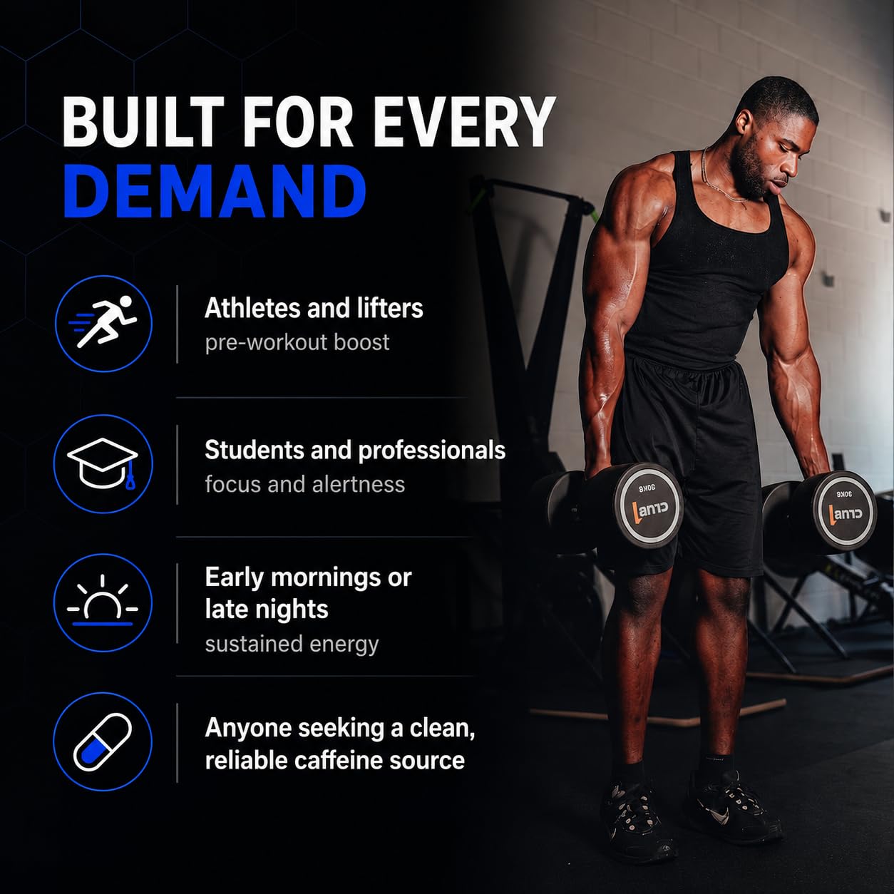 ALLMAX Caffeine Tablets 200 mg, 100 Count