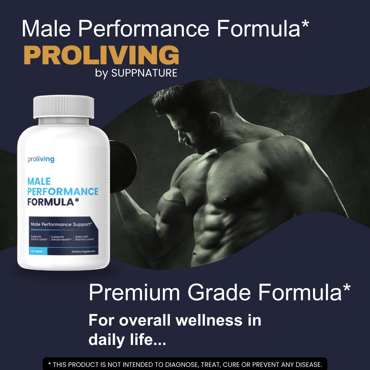 SuppNature Proliving Pills for Men 60 Tablets