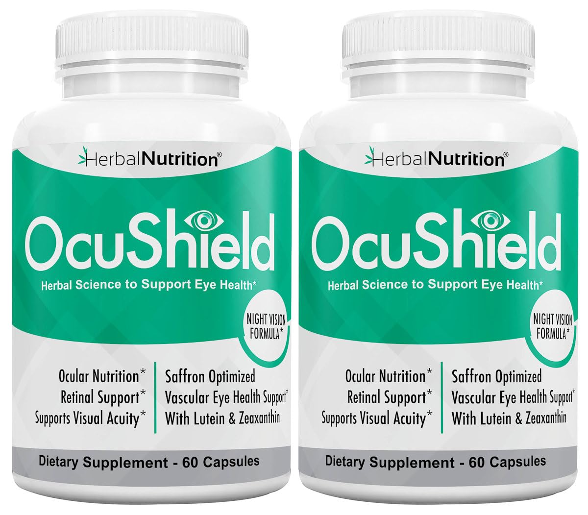 Herbal Nutrition OcuShield Eye Health Vitamin Support for Healthy Eyes, Night Vision with Saffron, Lutein & Zeaxanthin, Eye Nutrients to Protect & Stimulate Ocular Health Capsules 2