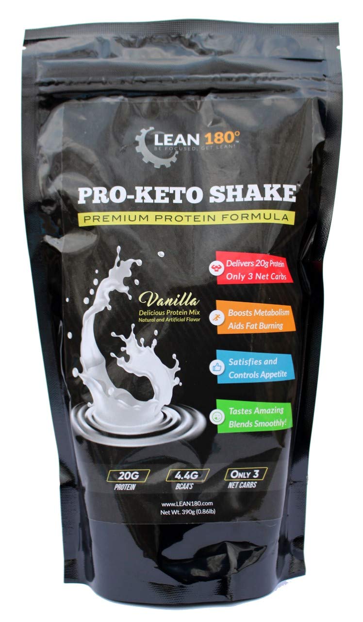 Lean 180 Pro Keto Shake Powder Vanilla 13.75 Ounce