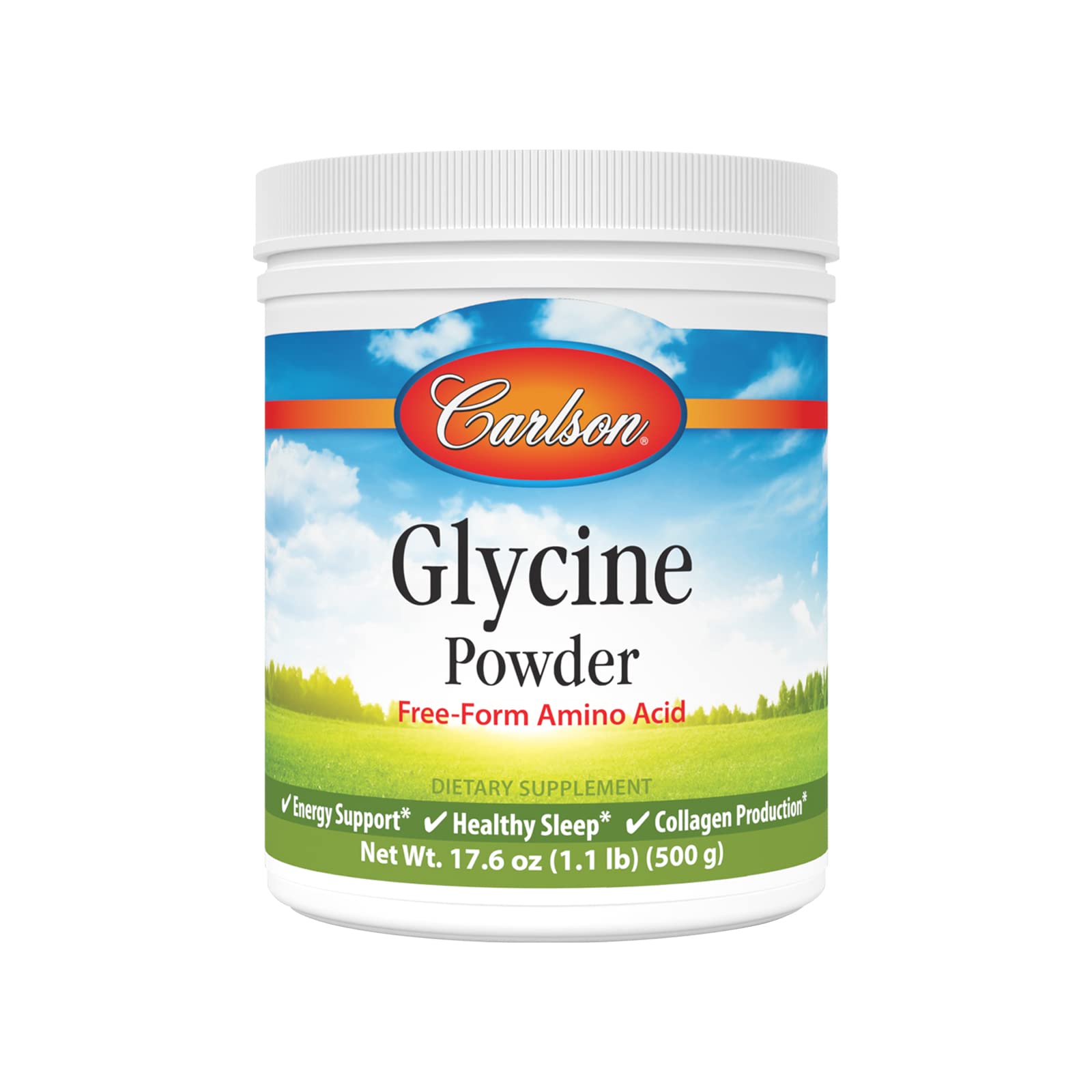 Carlson Glycine Powder, 2000 mg Glycine, 17.6 oz