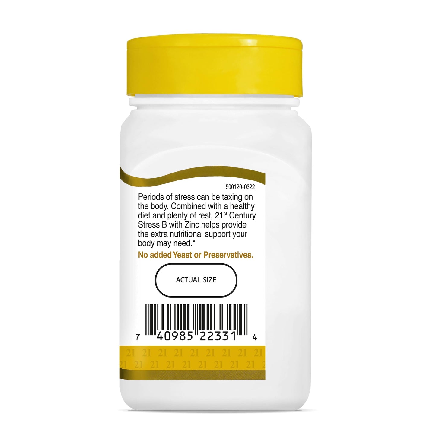 21st Century Stress B Plus Zinc Tablets 66 Count