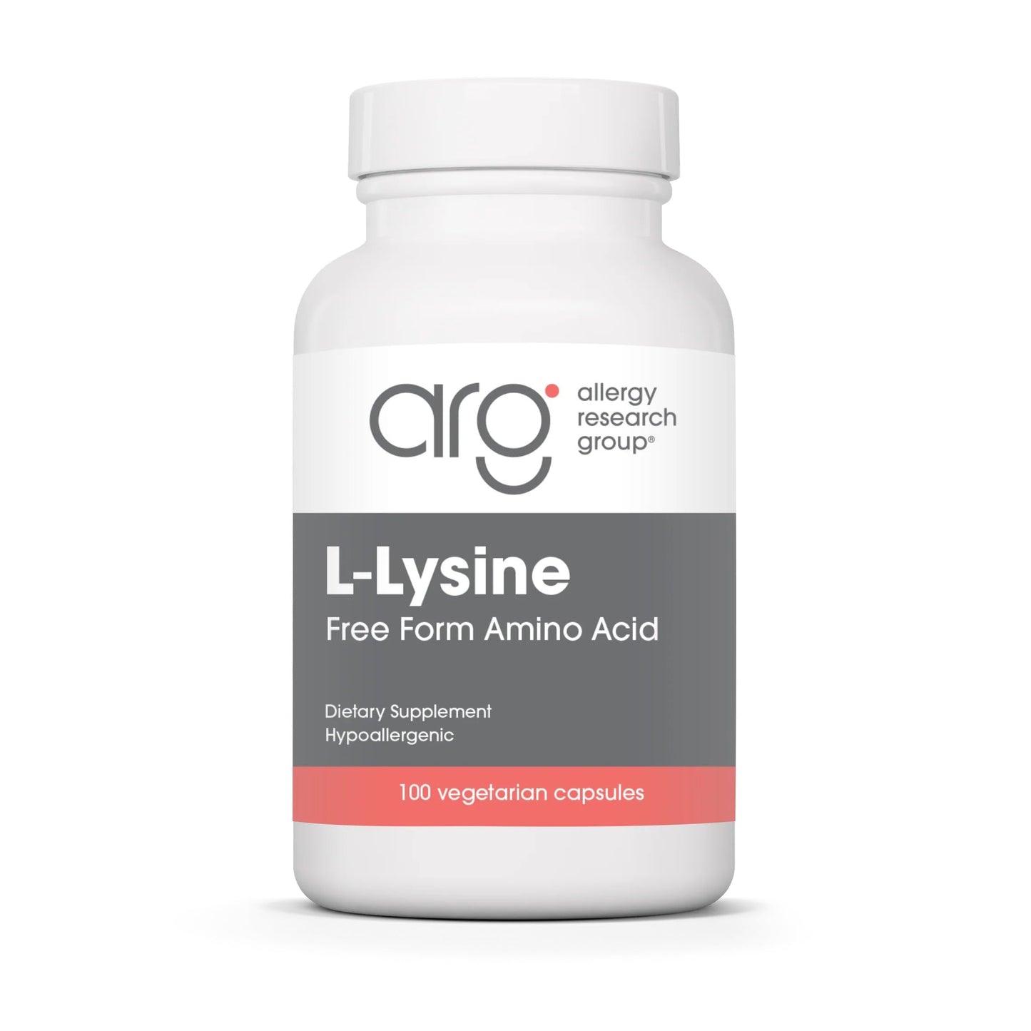 Allergy Research Group NutriCology L-Lysine 500 mg Capsules, 100 Capsules