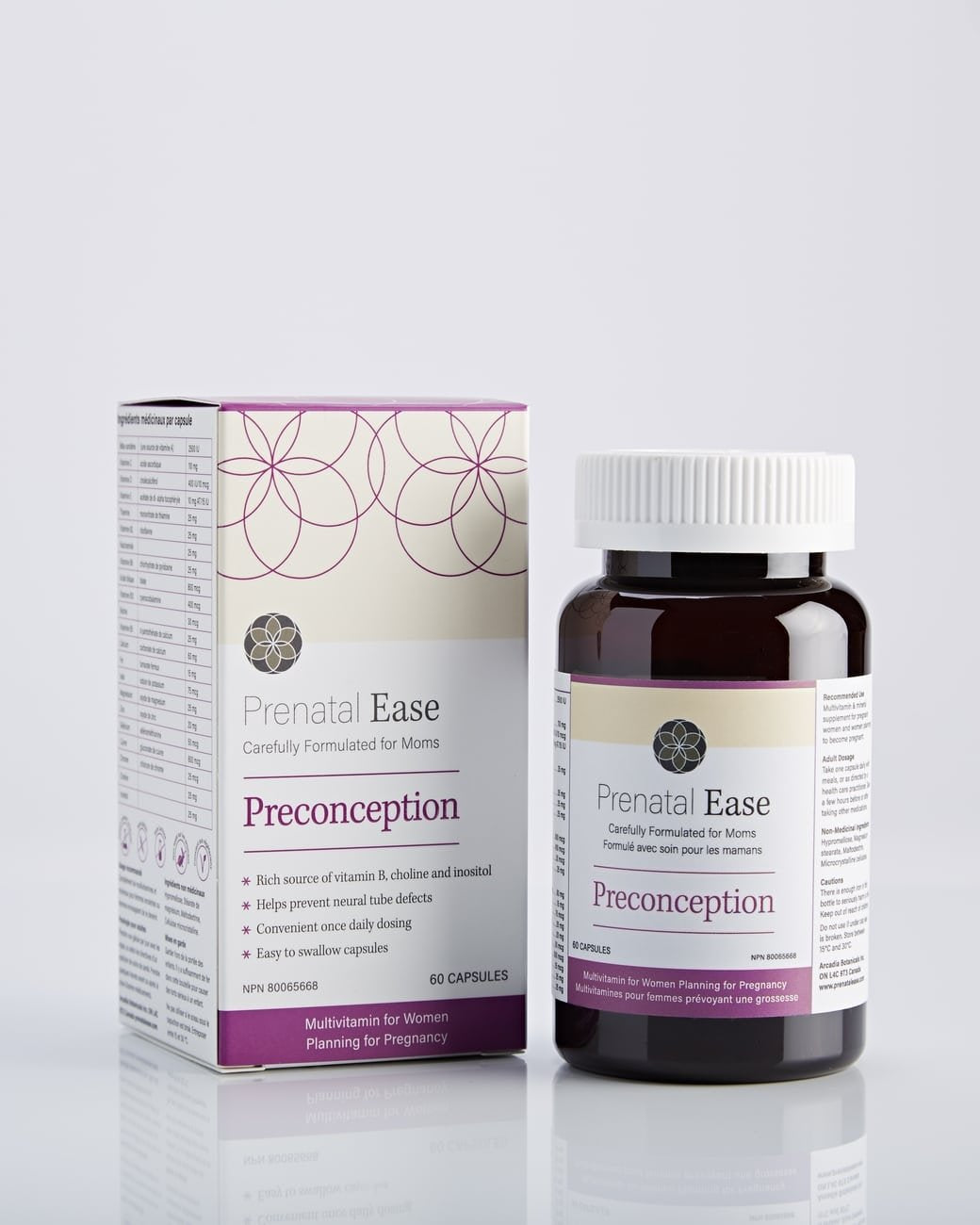 Prenatal Ease Preconception, Baby Planning Multivitamin Capsule, 60 Capsules
