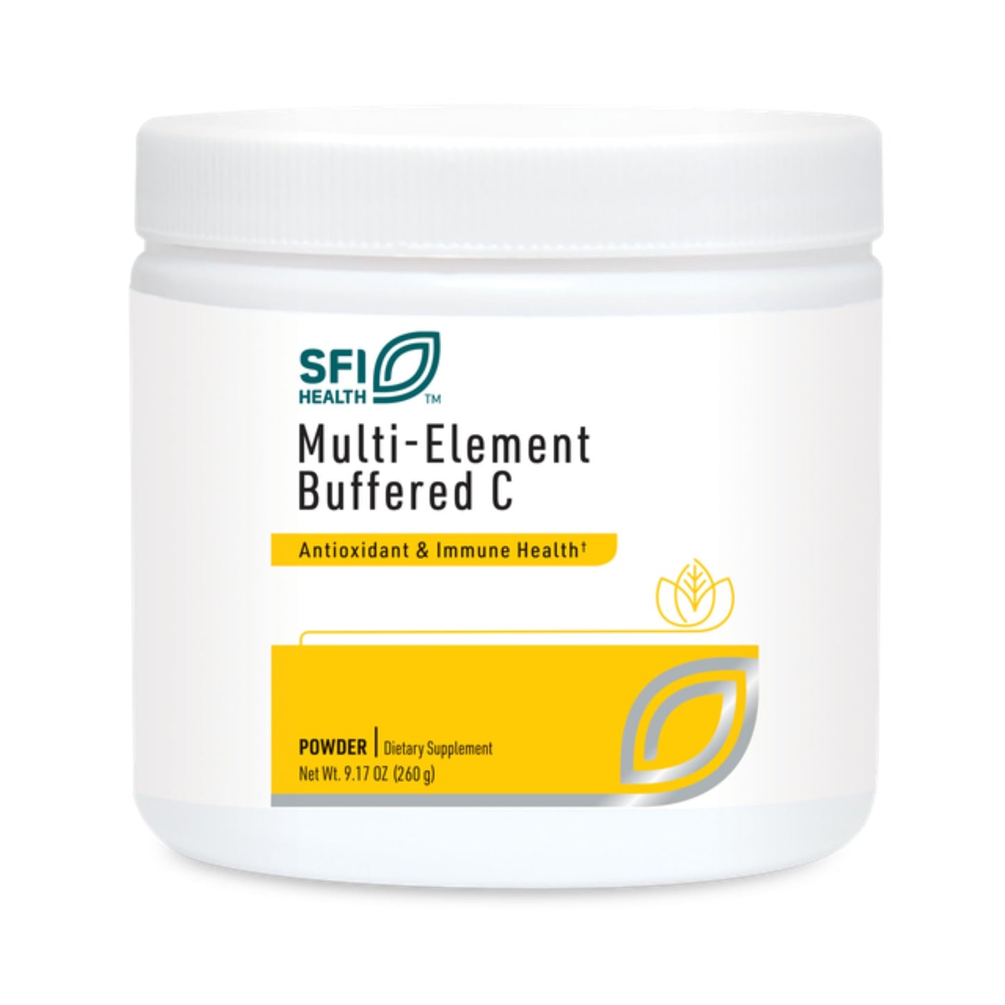 SFI Health Klaire Labs Multi-Element Buffered C Powder with Quercetin Bioflavonoid & L-Glutathione 9.17 Ounce