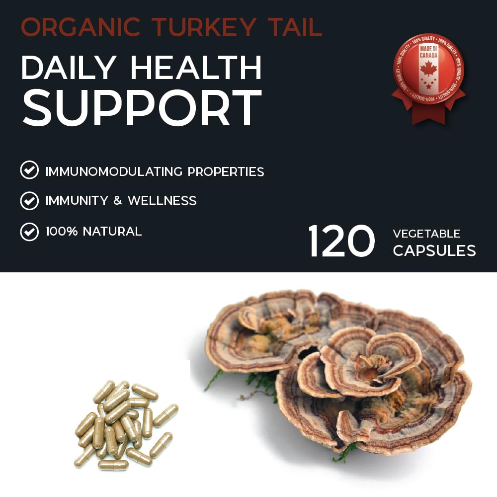 Pacific Rim Mushrooms Turkey Tail Supplement 120 Capsules