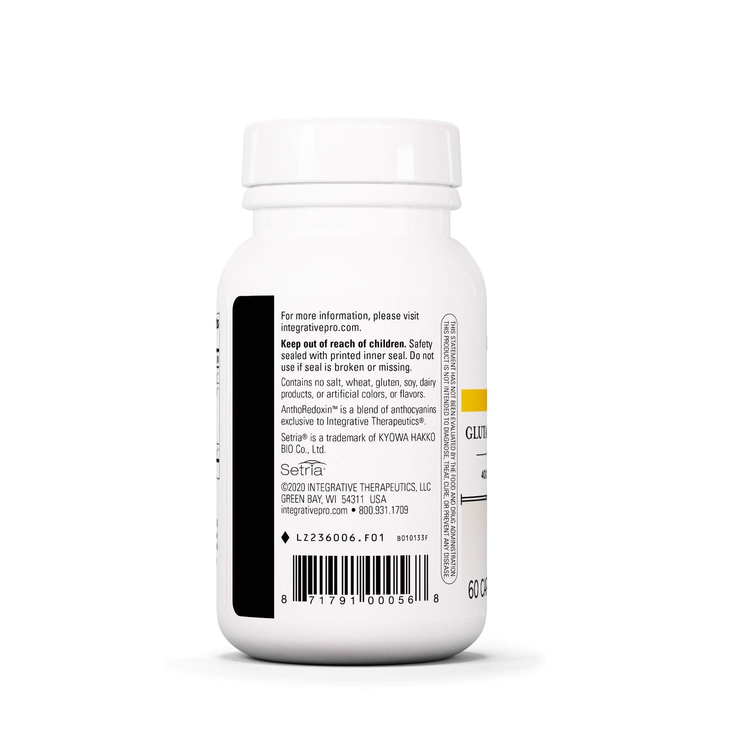 Integrative Therapeutics Glutathione Cell Defense Capsules, 60 Count