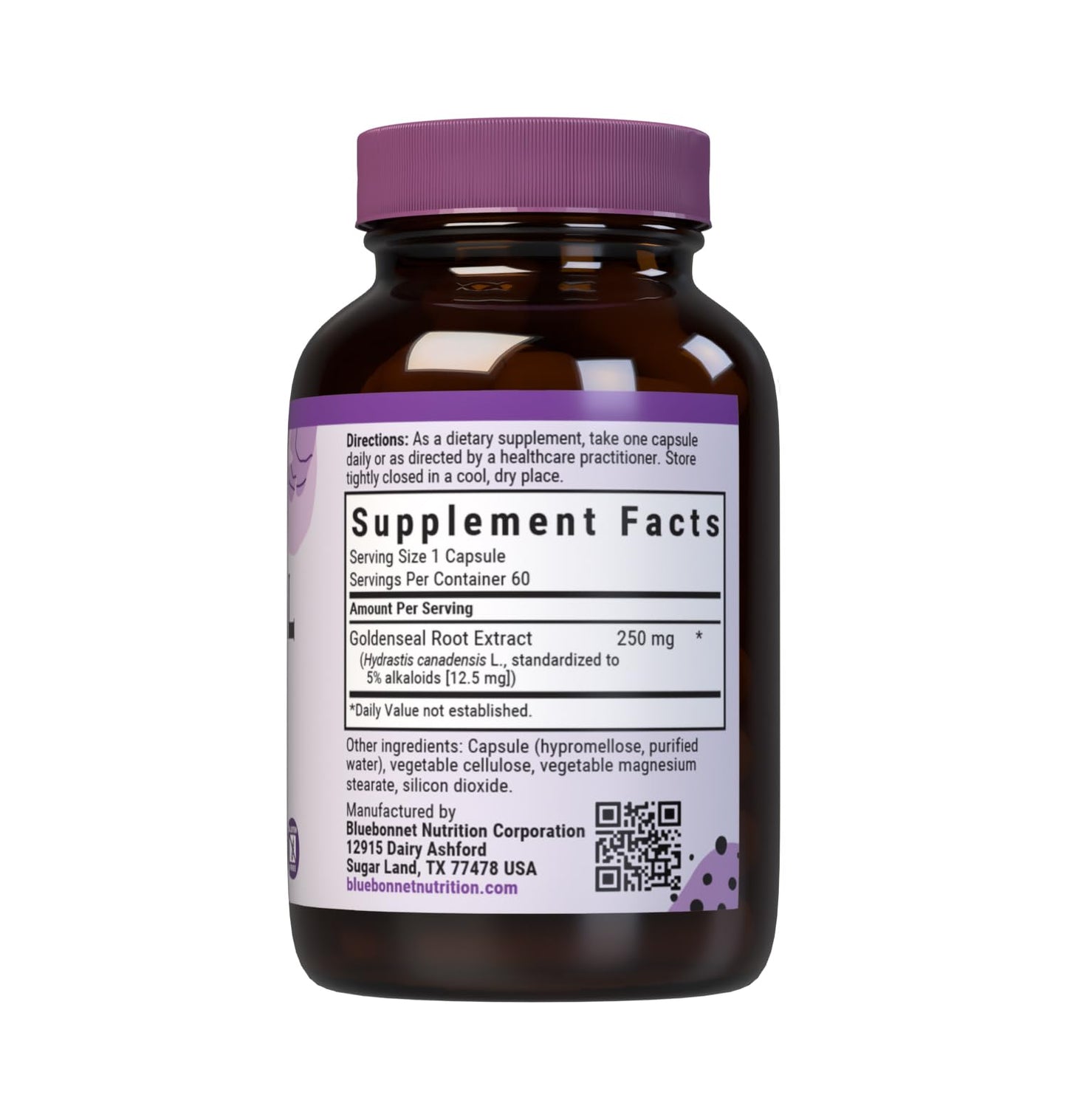 BlueBonnet Goldenseal Root Extract Capsule, 60 Count